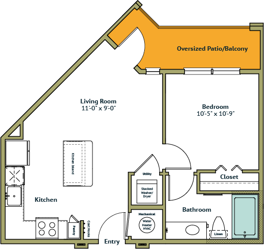 E1-A floorplan